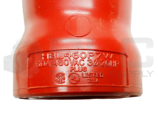 NEW HUBBELL HBL460P7W PIN AND SLEEVE PLUG 60A 480VAC 20HP 3P 4W - Image 6