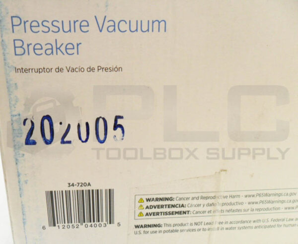 NEW ZURN 34-720A PRESSURE VACUUM BREAKER 150PSI 720-A - Image 6