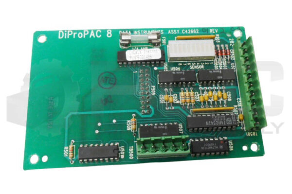 DATA INSTRUMENTS C42662 DIPROPAC 8 CIRCUIT BOARD