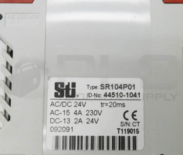 NEW STI SR104P01 SAFETY RELAY 24V AC/DC 4/3A 44510-1041 - Image 4