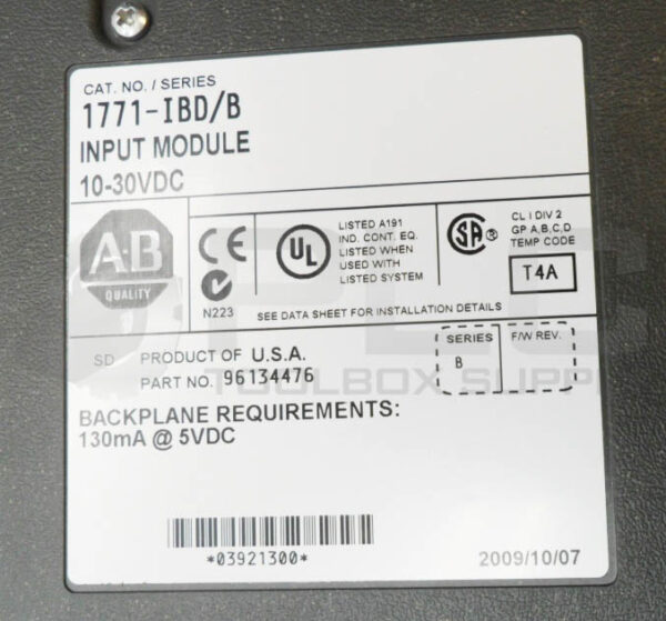 NEW ALLEN BRADLEY 1771-IBD /B INPUT MODULE 10-30VDC - Image 4