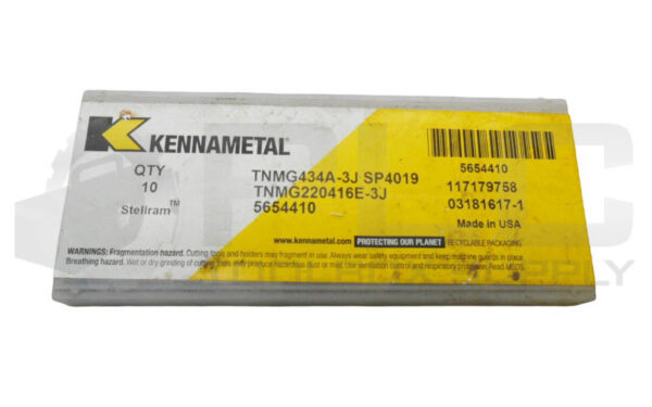 SEALED NEW PACK OF 10 KENNAMETAL TNMG434A-3J  SP4019 CARBIDE INSERT