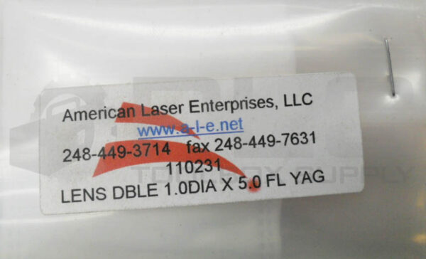 SEALED NEW AMERICAN LASER ENTERPRISES 110231 LENS DBLE 1.0DIA X 5.0 FL YAG - Image 3