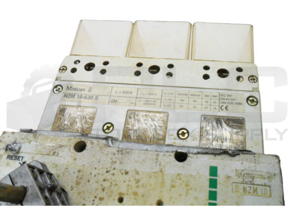 MOELLER NZM 10-630S CIRCUIT BREAKER W/ ZMM-630-NZM10 TRIP UNIT D-NZM10 - Image 2