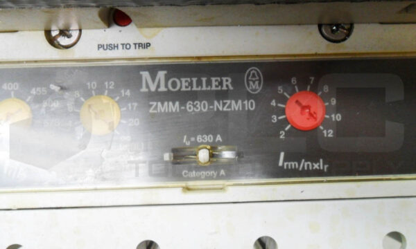 MOELLER NZM 10-630S CIRCUIT BREAKER W/ ZMM-630-NZM10 TRIP UNIT D-NZM10 - Image 8