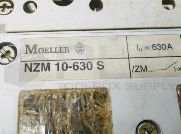 MOELLER NZM 10-630S CIRCUIT BREAKER W/ ZMM-630-NZM10 TRIP UNIT D-NZM10 - Image 9