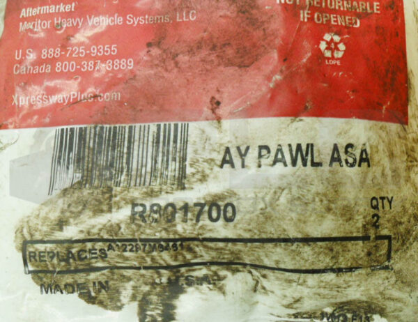 SEALED NEW BAG OF 2 MERITOR R801700 SLACK ADJUSTER PAWL KIT *READ* - Image 3