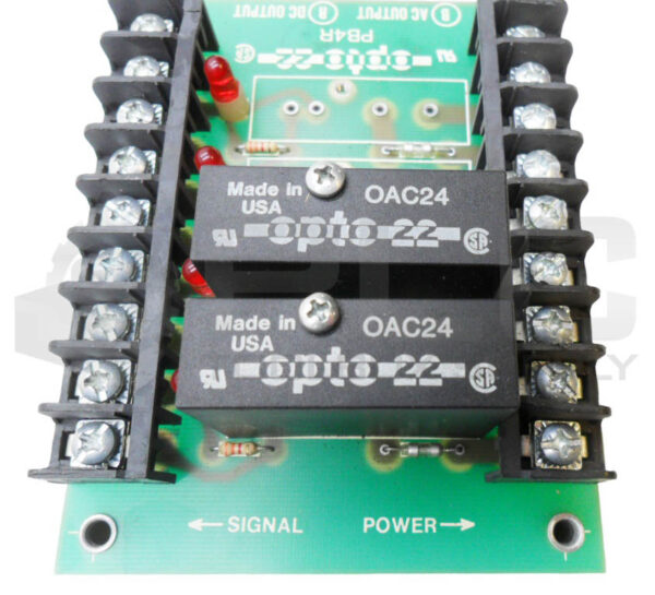 OPTO 22 PB4R MOUNTING BOARD W/ (2) OAC24 OUTPUT MODULE - Image 4