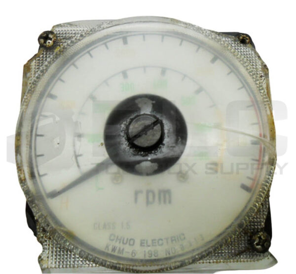 CHUO ELECTRIC KWM-6 PRESSURE GAUGE 700RPM 198 0313 - Image 2