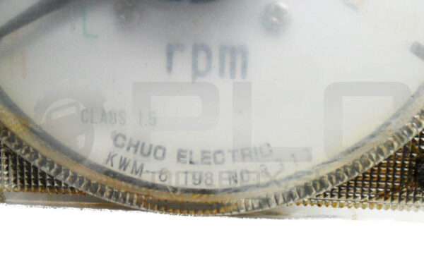 CHUO ELECTRIC KWM-6 PRESSURE GAUGE 700RPM 198 0313 - Image 4