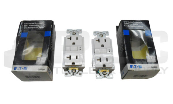 LOT OF 2 NEW EATON SGF20 GFCI DUPLEX RECEPTACLE *READ*