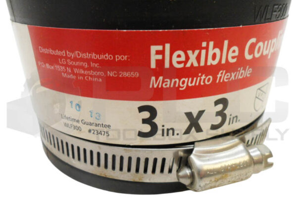 LOT OF 2 NEW WINLONG WLF300 FLEXIBLE COUPLING 3" X 3" 23475 - Image 4