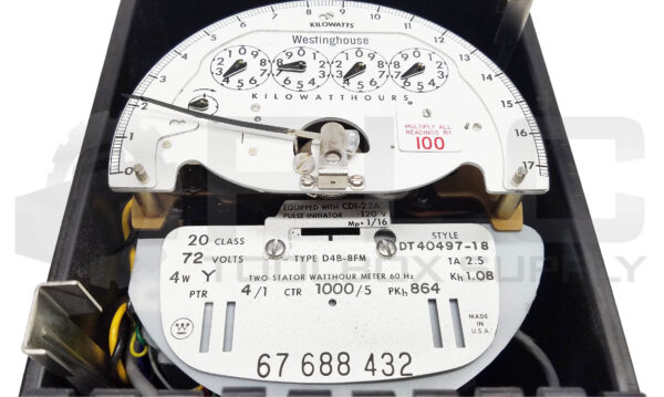 WESTINGHOUSE TYPE D4B-8FM KILOWATTHOUR METER - Image 3