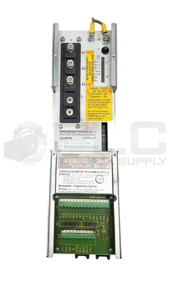 INDRAMAT TDM 1.2-100-300W1 AC SERVO CONTROLLER, TDM1.2-100-300-W1 - Image 4