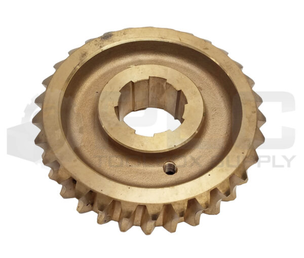 NEW WORM GEAR OD: 8", ID: 2.25", W: 2", 3O TEETH BRASS