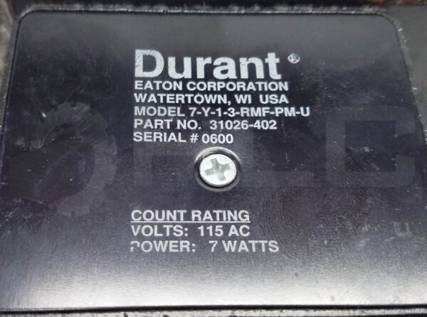 LOT OF 2 DURANT 7-Y-1-3-RMF-PM-U COUNTER 7-DIGIT, 31026-402 - Image 4