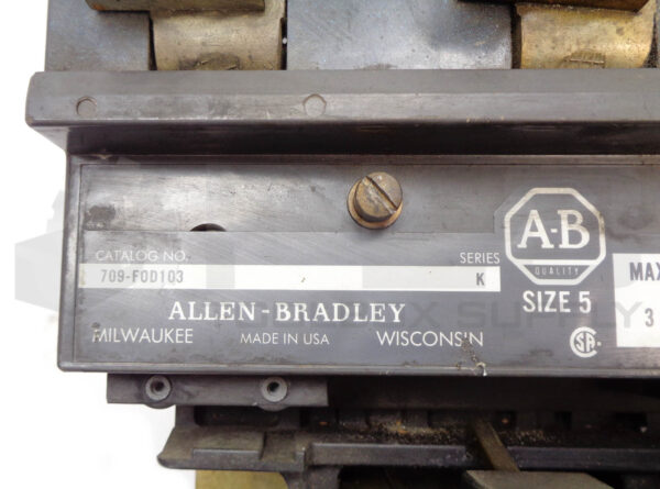 ALLEN BRADLEY 709-FOD103 Ser. K STARTER 709-F0D103 W/ 592-BOV16 /A 592-B0V16 - Image 5