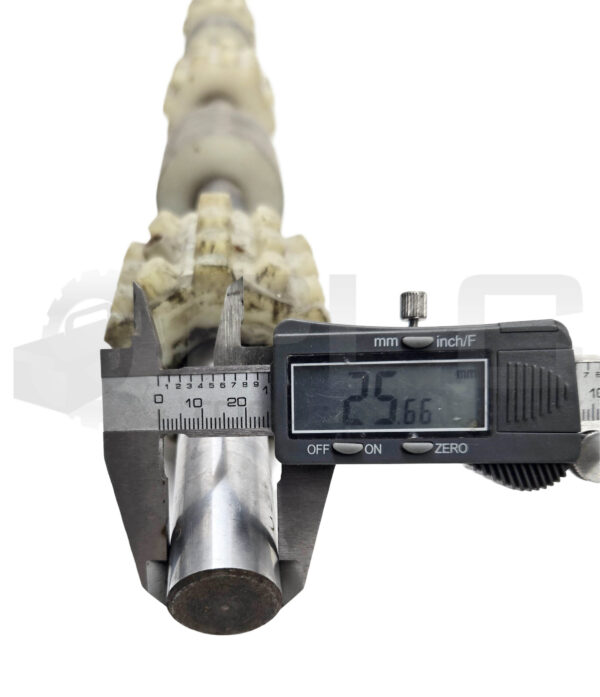ASHLAND 43.5" SKATE WHEEL CONVEYOR AXEL, ~25.5MM SHAFT DIAMETER - Image 3