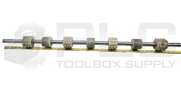 ASHLAND 43.5" SKATE WHEEL CONVEYOR AXEL, ~25.5MM SHAFT DIAMETER - Image 4