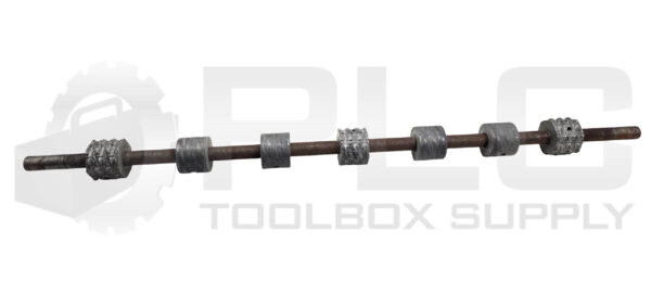 ASHLAND 43.5" SKATE WHEEL CONVEYOR AXEL, ~25MM SHAFT DIAMETER - Image 2