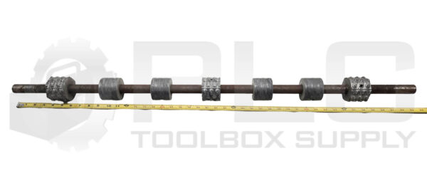 ASHLAND 43.5" SKATE WHEEL CONVEYOR AXEL, ~25MM SHAFT DIAMETER - Image 4