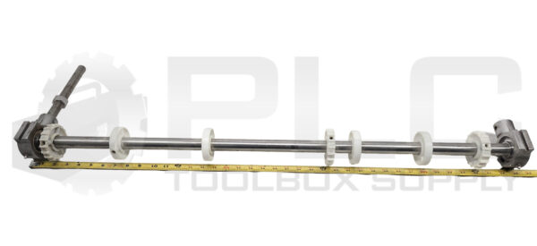ASHLAND 39.5" SKATE WHEEL CONVEYOR AXEL W/ IPTCI SUC205-16G BEARINGS - Image 5
