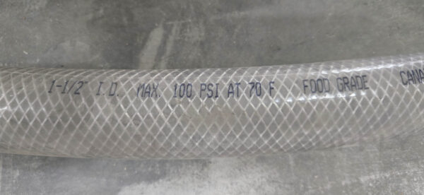FOOD GRADE HOSE ~35', 1-1/2" ID, 100PSI AT 70F - Image 5