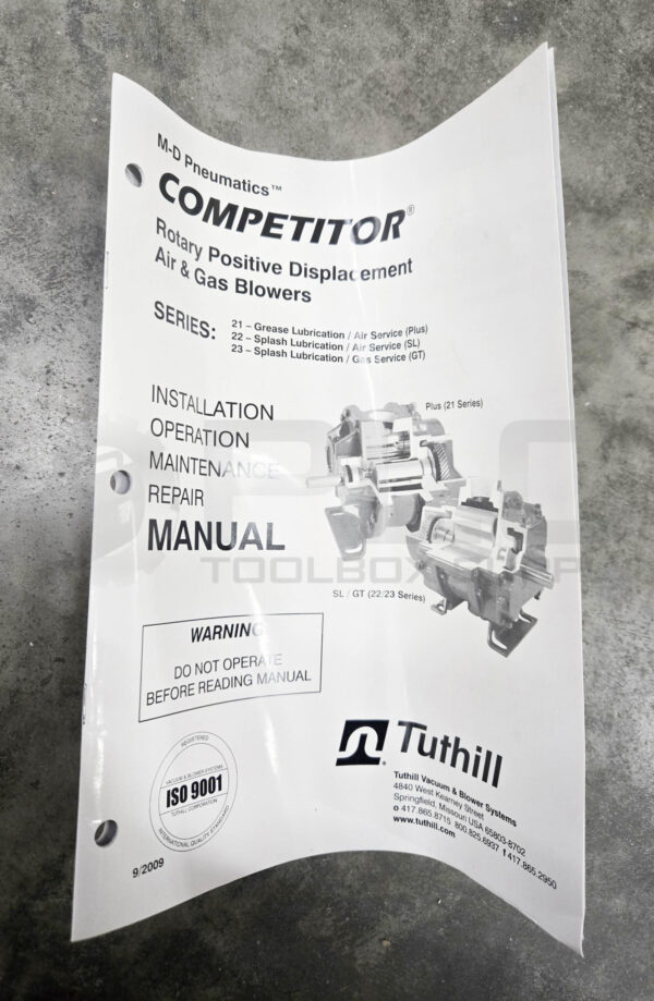 NEW TUTHILL 3006-21B2 POSITIVE DISPLACEMENT BLOWER - Image 4