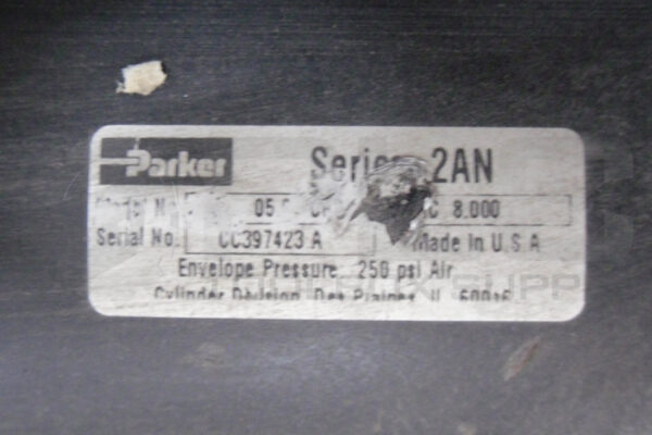 PARKER 05.00CBB2ANU44AC8.000 PNEUMATIC CYLINDER SERIES 2AN 250PSI - Image 6
