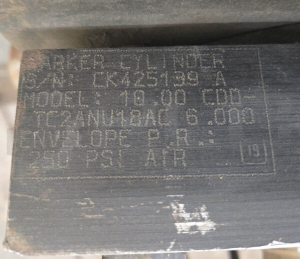 PARKER 10.00 CDD-TC2ANU18AC 6.000 PNEUMATIC CYLINDER, 10.00CDD-TC2ANU18AC6.000 - Image 6