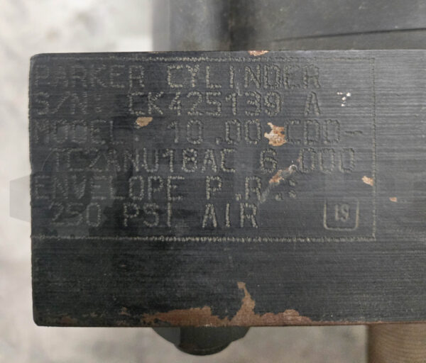 PARKER 10.00CDD-TC2ANU18AC6.000 PNEUMATIC CYLINDER 250PSI - Image 5