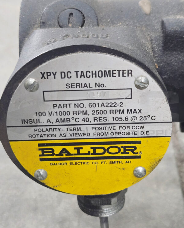 RELIANCE ELECTRIC 1KS503577K-ZZ MOTOR W/ A77B5901N -WZ BLOWER & BALDOR 601A222-2 - Image 6