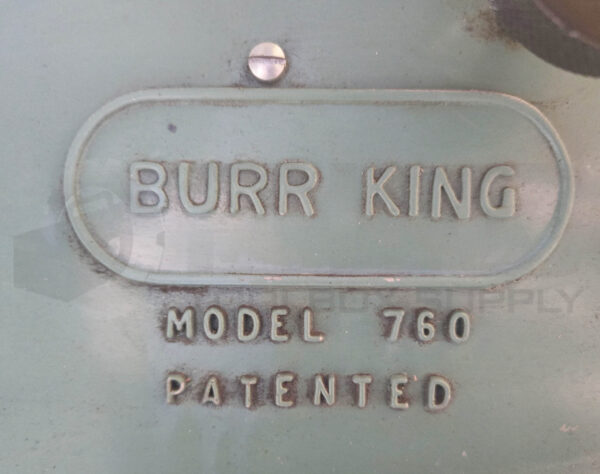 BURR KING 760 BELT SANDER W/ BALDOR M3555 MOTOR 3PH 2HP 3450RPM; 37"X30"X54" - Image 8