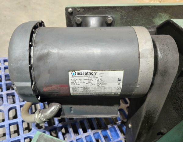 BURR KING 760 BELT SANDER W/ MARATHON D314 MOTOR 1.5HP 1PH 3450RPM FR: 56C - Image 4
