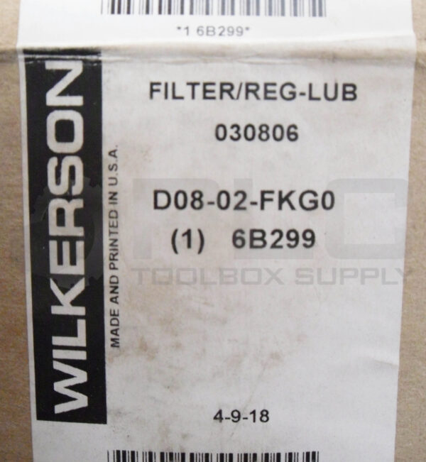 NEW WILKERSON D08-02-FKG0 FILTER/REGULATOR & LUBRICATOR 150 MAX PSI - Image 9