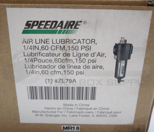 NEW SPEEDAIRE 4ZL79A AIR LINE LUBRICATOR 60CFM 150PSI - Image 7