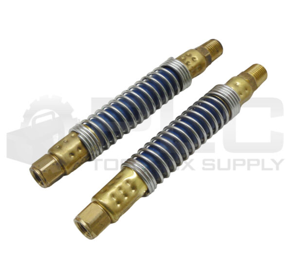 LOT OF 2 NEW EXAIR STAY SET HOSE 1/4" MNPT TO 1/8" FNPT, 6" LONG