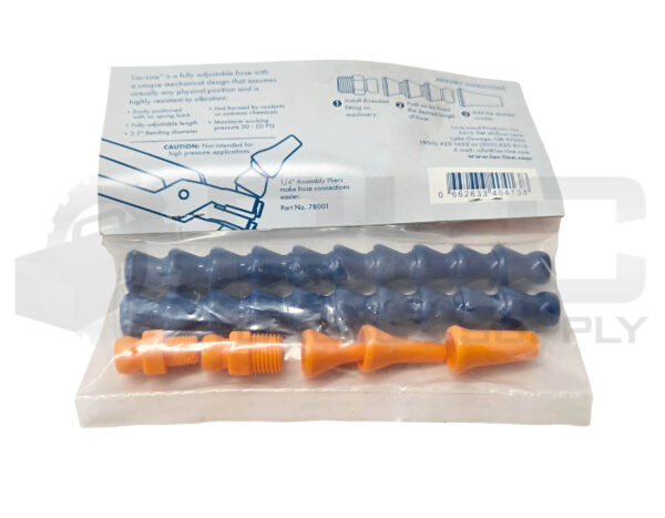 NEW SEALED LOC-LINE 3P816 ADJUSTABLE COOLANT HOSE 1/4" W/ FITTINGS (7 PIECES) - Image 2