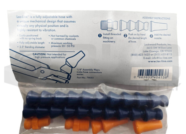 NEW SEALED LOC-LINE 3P816 ADJUSTABLE COOLANT HOSE 1/4" W/ FITTINGS (7 PIECES) - Image 5