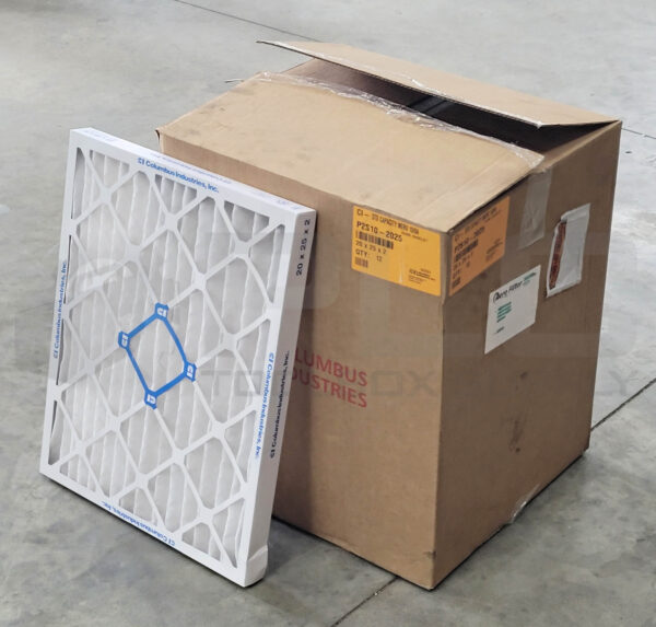 NEW BOX OF 12 COLUMBUS INDUSTRIES P2S10-2025 AIR FILTER STD CAPACITY MERV 10/8A