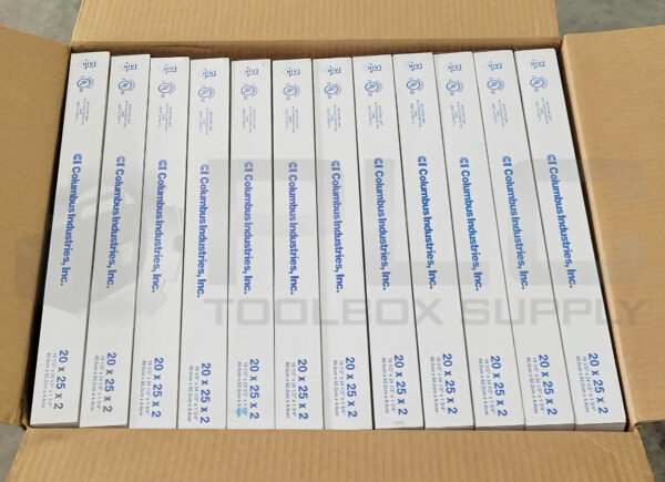 NEW BOX OF 12 COLUMBUS INDUSTRIES P2S10-2025 AIR FILTER STD CAPACITY MERV 10/8A - Image 3
