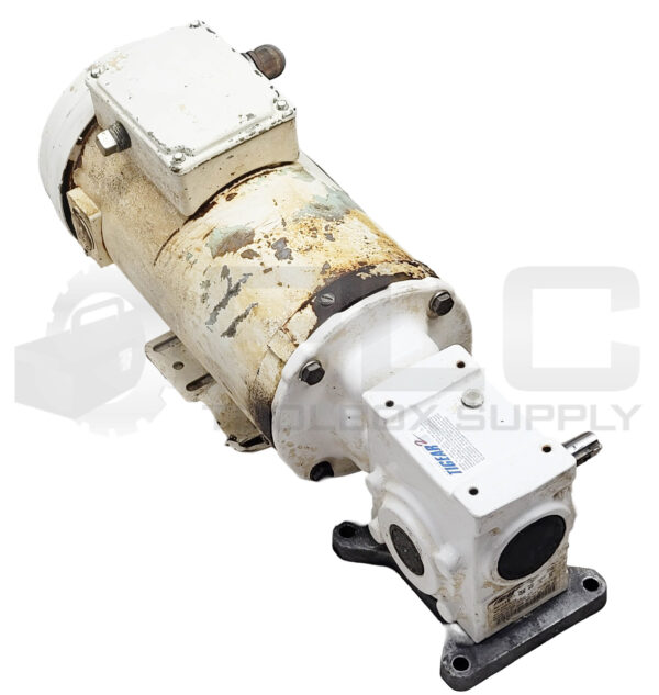 RELIANCE ELECTRIC T56S1705A-KF MOTOR 3/4HP W/ TIGEAR 15QN40L56 GEAR REDUCER - Image 2