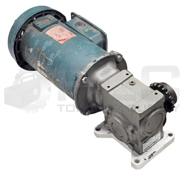 RELIANCE ELECTRIC T56S1004A-KB MOTOR 1/2HP W/ TIGEAR 15QZ15L56 GEAR REDUCER - Image 2