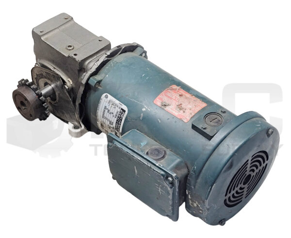 RELIANCE ELECTRIC T56S1004A-KB MOTOR 1/2HP W/ TIGEAR 15QZ15L56 GEAR REDUCER - Image 3