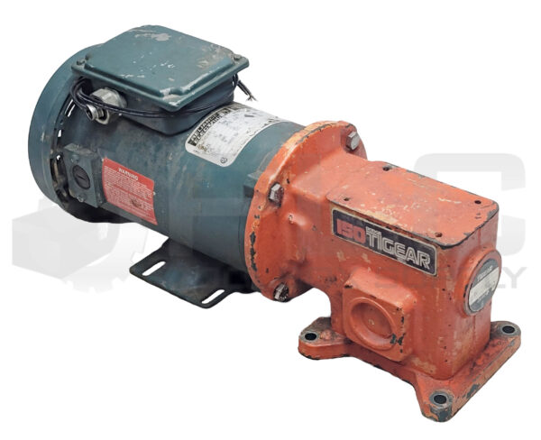 RELIANCE ELECTRIC T56S1005A-TX MOTOR W/ DODGE TIGEAR 7916110-CB R9474C GEARBOX