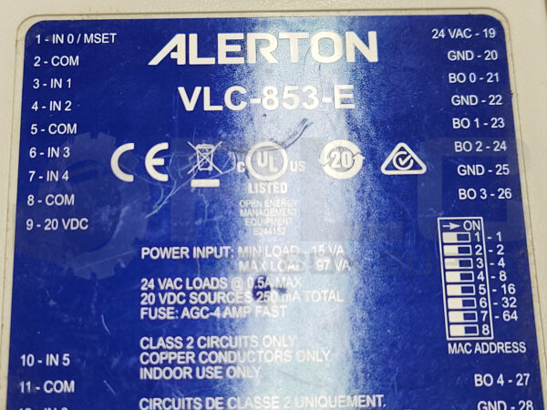 NEW ALERTON VLC-853-E PROGRAMMABLE LOGIC CONTROLLER 15-97VA - Image 4