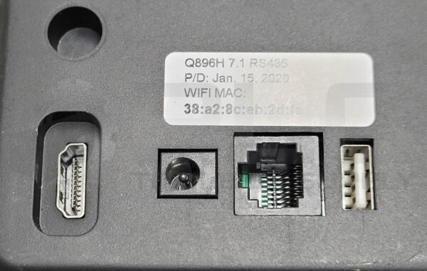 Q896H TOUCHSCREEN DISPLAY INTERFACE 7.1 RS485 - Image 4
