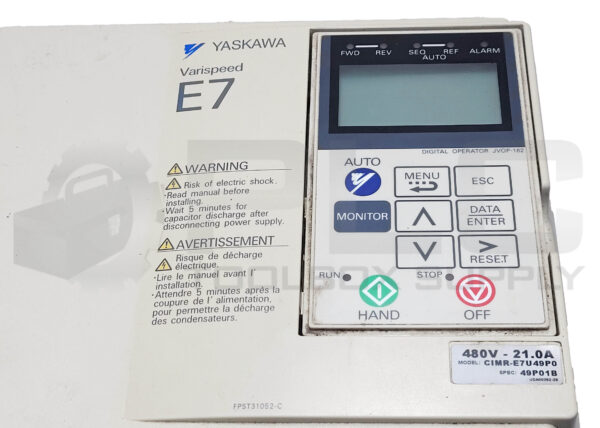 NEW YASKAWA CIMR-E7U49P0 VARISPEED E7 AC DRIVE SPEC 49P01B *READ* - Image 7