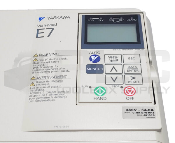 NEW YASKAWA CIMR-E7U4015 VERISPEED E7 AC DRIVE SPEC 40151B - Image 6
