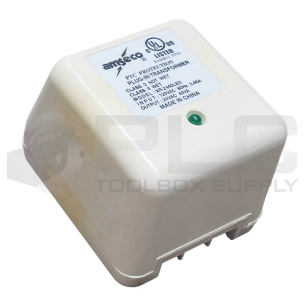 AMSECO XR-2440LED PLUG-IN TRANSFORMER 120VAC/0.48A IN 24VAC/40VA OUT
